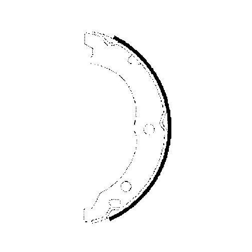 TEXTAR Bremsbackensatz, Feststellbremse 91062100