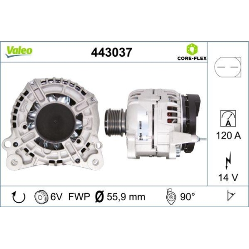 VALEO Generator VALEO CORE-FLEX 443037