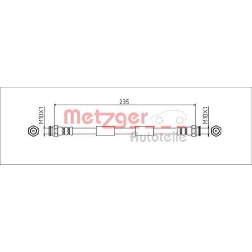 METZGER AUTOTEILE Bremsschlauch 4111806