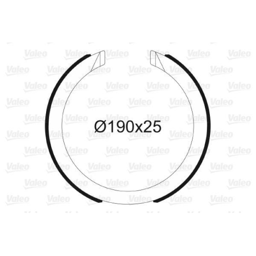 VALEO Bremsbackensatz, Feststellbremse 564197