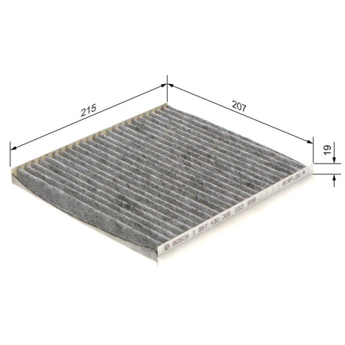 BOSCH Filter, Innenraumluft 1 987 432 320
