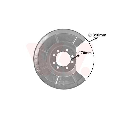 VAN WEZEL Spritzblech, Bremsscheibe 5942373
