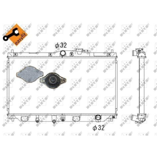 NRF K&uuml;hler, Motork&uuml;hlung EASY FIT 507728