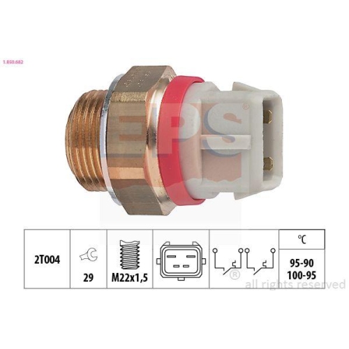 EPS Temperaturschalter, K&uuml;hlerl&uuml;fter Made in Italy - OE Equivalent