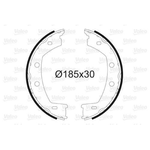 VALEO Bremsbackensatz, Feststellbremse 564198