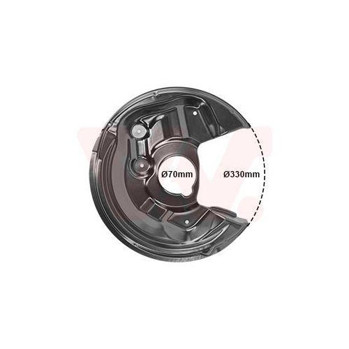 VAN WEZEL Spritzblech, Bremsscheibe 7606373