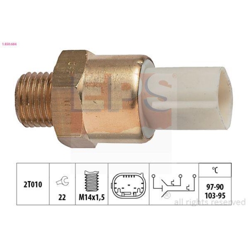 EPS Temperaturschalter, Kühlerlüfter Made in Italy - OE Equivalent