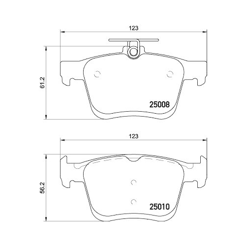 DON Bremsbelagsatz, Scheibenbremse PCP1200