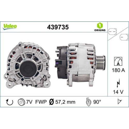 VALEO Generator VALEO ORIGINS - NEW O.E. TECHNOLOGIE 439735