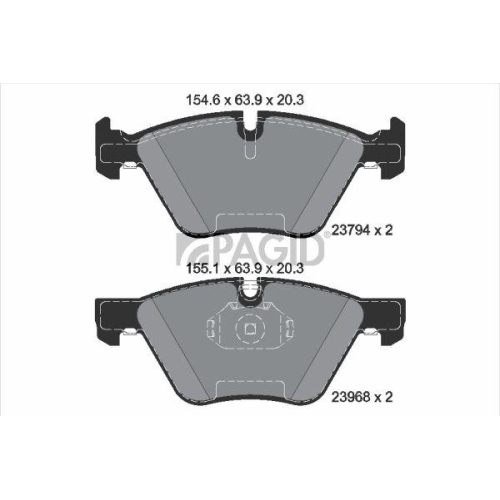 PAGID Bremsbelagsatz, Scheibenbremse T1448N