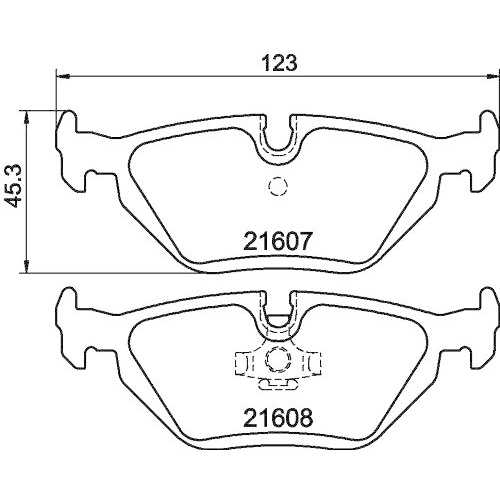 DON Bremsbelagsatz, Scheibenbremse PCP1201