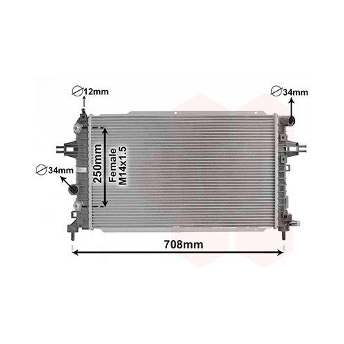VAN WEZEL K&uuml;hler, Motork&uuml;hlung 37002625