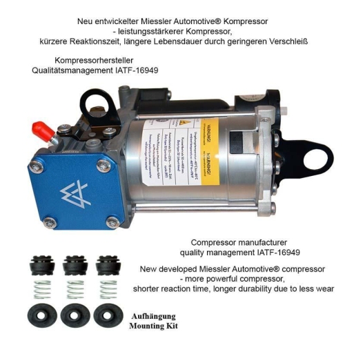 KOMPRESSOR LUFTFEDERUNG Miessler Automotive 2432-01-1704