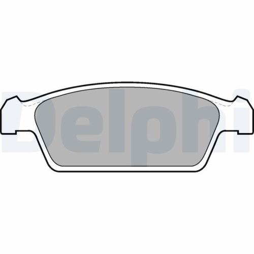 DELPHI Bremsbelagsatz, Scheibenbremse LP1100