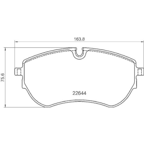 HELLA Bremsbelagsatz, Scheibenbremse 8DB 355 045-871