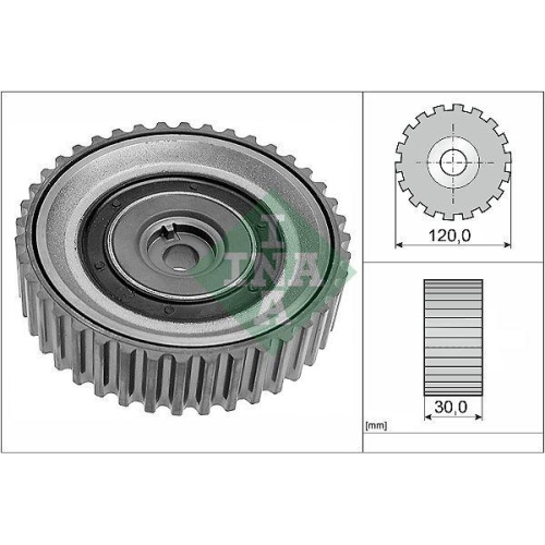 Schaeffler INA Umlenk-/F&uuml;hrungsrolle, Zahnriemen 532 0443 10