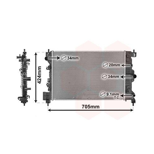 VAN WEZEL K&uuml;hler, Motork&uuml;hlung 37002666