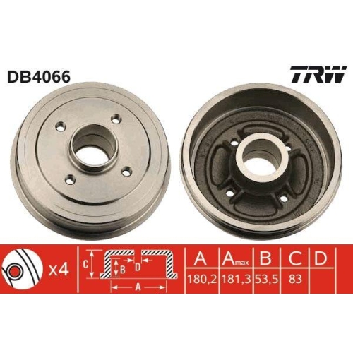 TRW Bremstrommel DB4066