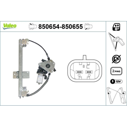 VALEO Fensterheber 850655