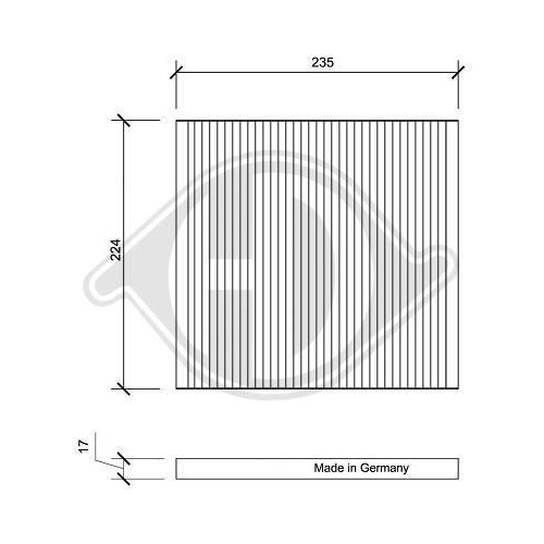 DIEDERICHS Filter, Innenraumluft DIEDERICHS Climate DCI0044