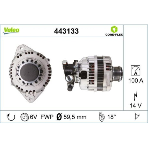 VALEO Generator VALEO CORE-FLEX 443133