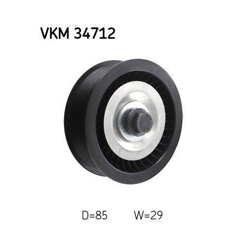 SKF Umlenk-/F&uuml;hrungsrolle, Keilrippenriemen VKM 34712