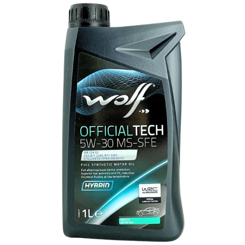 Motor&ouml;l Motoren&ouml;l Wolf OfficialTech 5W-30 MS-SFE 1 Liter Flasche 1053227