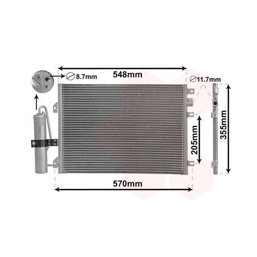 VAN WEZEL Kondensator, Klimaanlage 43015275