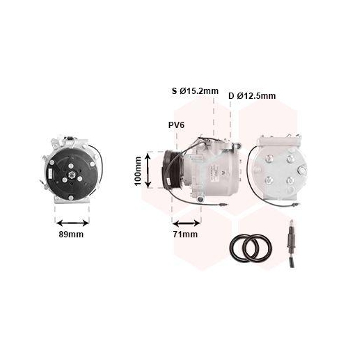 VAN WEZEL Kompressor, Klimaanlage 4700K053
