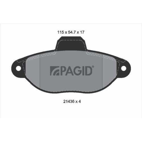 PAGID Bremsbelagsatz, Scheibenbremse T9031N