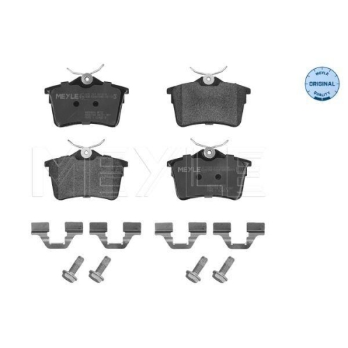 MEYLE Bremsbelagsatz, Scheibenbremse MEYLE-ORIGINAL: True to OE. 025 247 6516/W