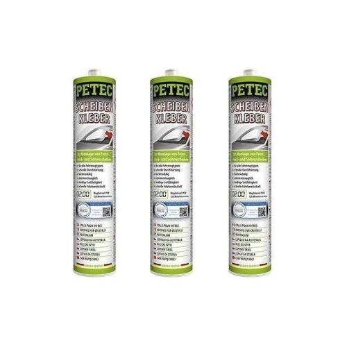 3x Scheibenkleber Kartusche 310ml Kleber Scheibe Dichtmasse PETEC 83310