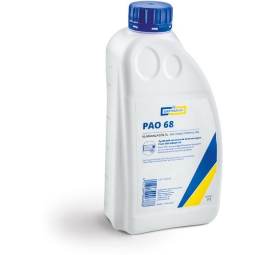 Kompressoröl Klimaanlagenöl 1 Liter Flasche PAO 68 AA1 Cartechnic 1L