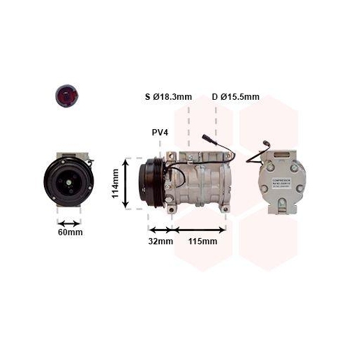 VAN WEZEL Kompressor, Klimaanlage 5200K110
