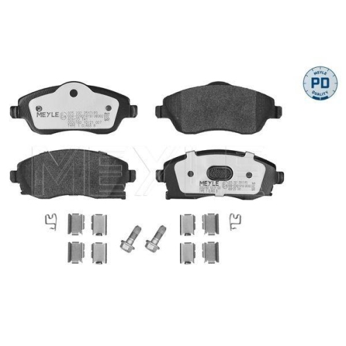 MEYLE Bremsbelagsatz, Scheibenbremse MEYLE-PD: Advanced performance and design. 025 232 2517/PD