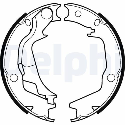 DELPHI Bremsbackensatz, Feststellbremse LS2042