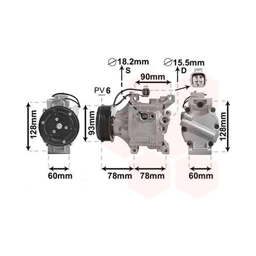 VAN WEZEL Kompressor, Klimaanlage 5300K443