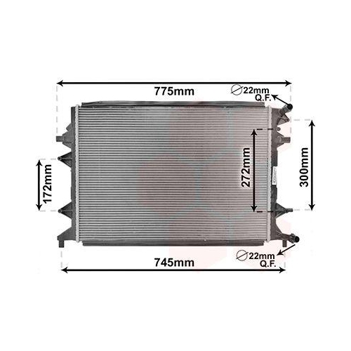 VAN WEZEL Niedertemperaturk&uuml;hler, Ladeluftk&uuml;hler 58002370