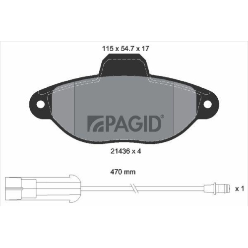 PAGID Bremsbelagsatz, Scheibenbremse T9030N