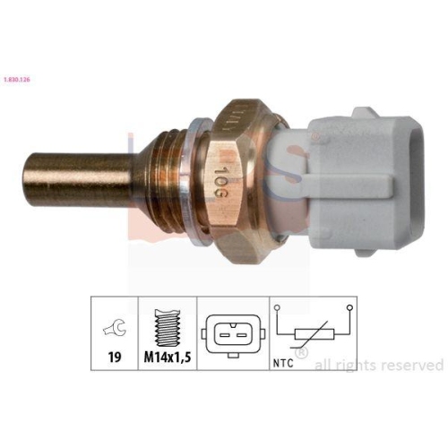 EPS Sensor, K&uuml;hlmitteltemperatur Made in Italy - OE Equivalent 1.830.126