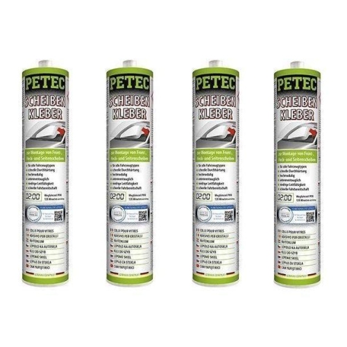 4x Scheibenkleber Kartusche 310ml Kleber Scheibe Dichtmasse PETEC 83310