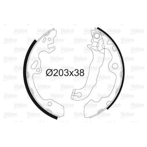 VALEO Bremsbackensatz 562648