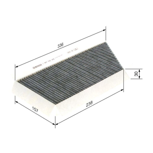 BOSCH Filter, Innenraumluft 1 987 432 348