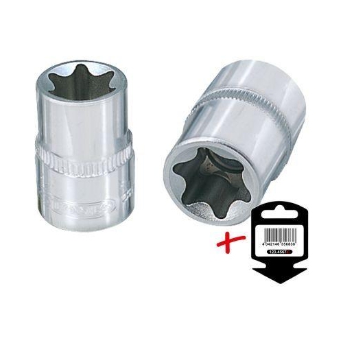 1/4 Zoll CHROMEplus Torx-E-Stecknuss, E8 auf H&auml;nger KS TOOLS 918.1586-E