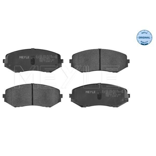 MEYLE Bremsbelagsatz, Scheibenbremse MEYLE-ORIGINAL: True to OE. 025 243 4617/W