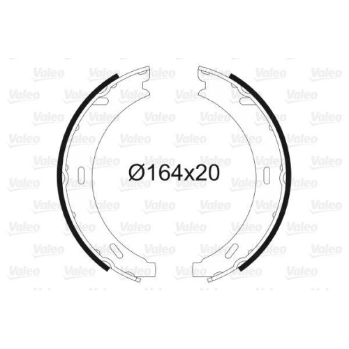 VALEO Bremsbackensatz, Feststellbremse 562807