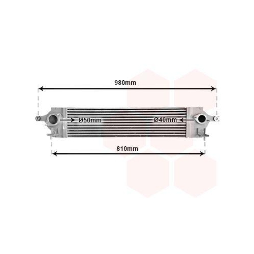 VAN WEZEL Ladeluftk&uuml;hler 13004350