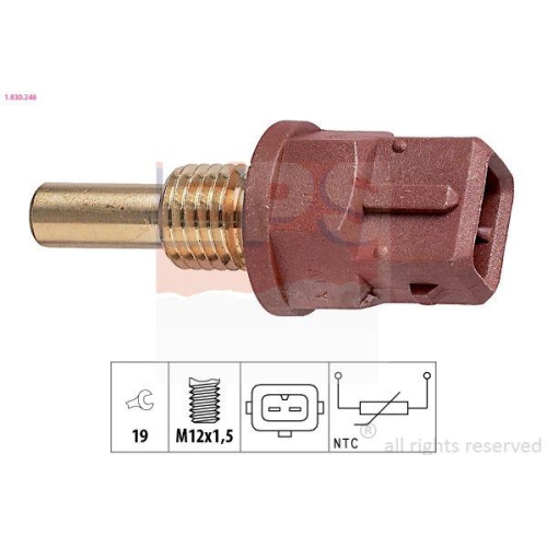 EPS Sensor, K&uuml;hlmitteltemperatur Made in Italy - OE Equivalent 1.830.248
