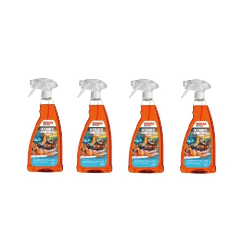 4x Sonax Scheibenenteiser Sweet Home 1L Enteiserspray klare und blendfreie Sicht