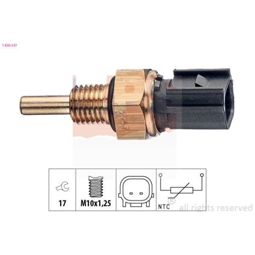 EPS Sensor, K&uuml;hlmitteltemperatur Made in Italy - OE Equivalent 1.830.347